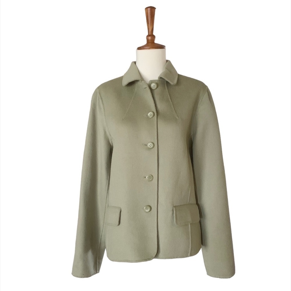 Pendleton‎ Merino Wool Sage Green Jacket Size M